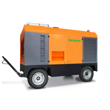 900 - 1500 CFM industrial heavy duty mobile air compressor